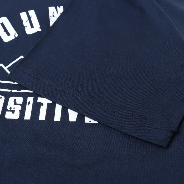 Футболка мужская с принтом, цвет тёмно-синий, размер 48 Футболка мужская с принтом, цвет тёмно-синий, размер 48