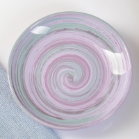 Блюдце "Борисовское" малое, 10х2см, лаванда