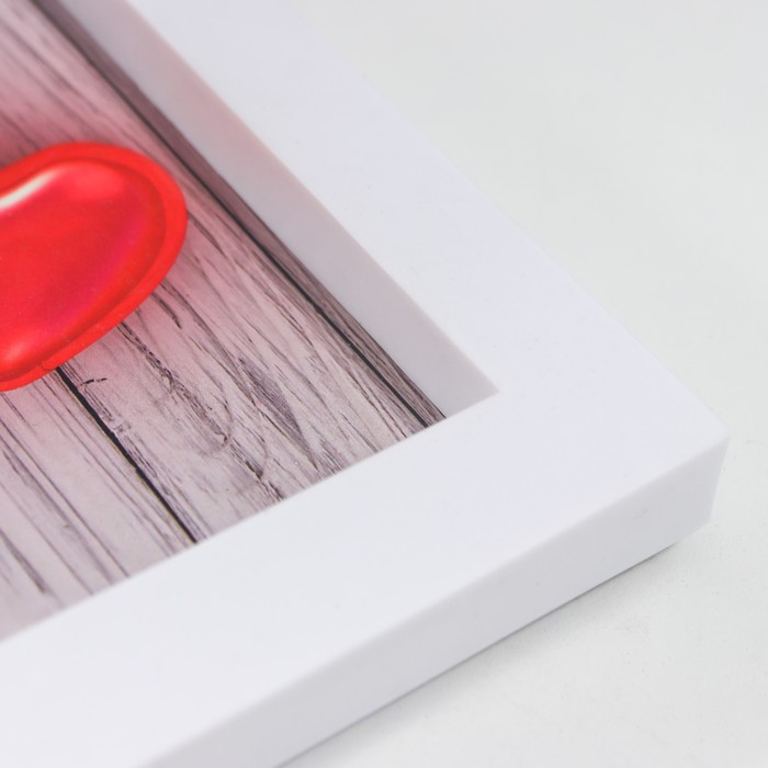 Фоторамка пластик на 2 фото 10х15 см Фоторамка пластик на 2 фото 10х15 см "Я люблю тебя" белая 20х30,5 см