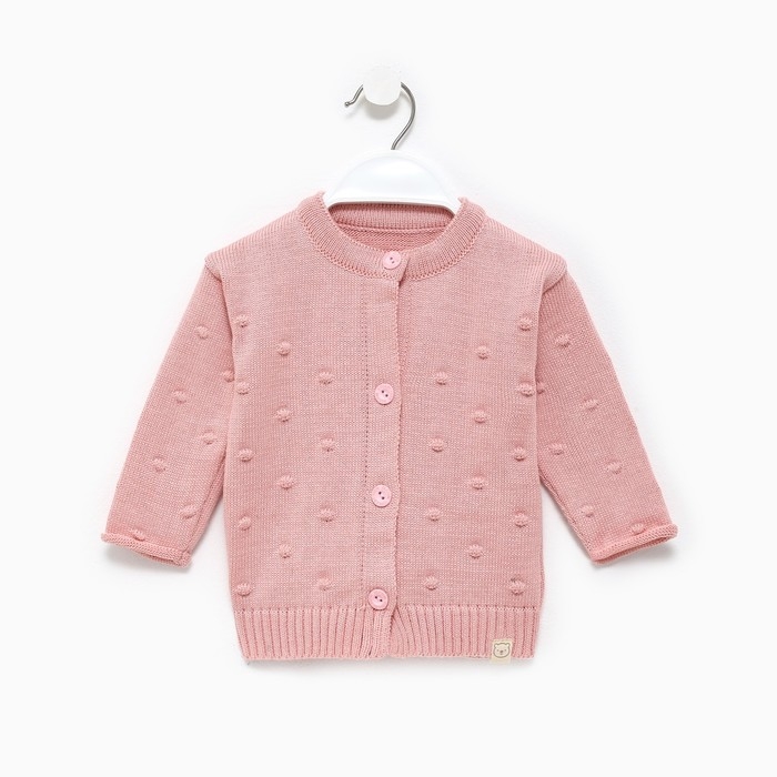 Кардиган вязаный Крошка Я, рост 68-74 см, цвет розовый Кардиган вязаный Крошка Я, рост 68-74 см, цвет розовый