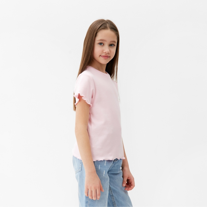 Футболка для девочки MINAKU, цвет розовый, рост 116 см