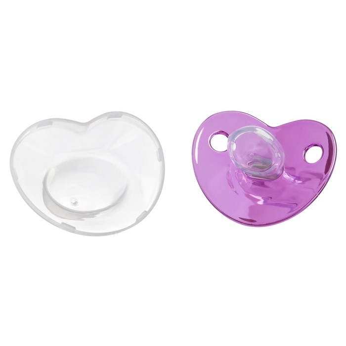 Соска - пустышка силиконовая ортодонтическая «LITTLE PRINCESS», от 12 мес., с колпачком, цвет розовый/серебро, стразы Соска - пустышка силиконовая ортодонтическая «LITTLE PRINCESS», от 12 мес., с колпачком, цвет розовый/серебро, стразы