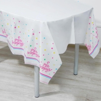 Скатерть одноразовая &laquo;С днём рождения&raquo;, 180&times;137 см