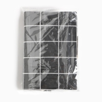 Фартук Экономь и Я Клетка.цвет черный, 56*70&plusmn;4см, 100% хл, рогожка