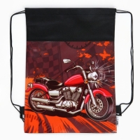 Мешок для обуви «Мотоцикл» непромокаемое полотно 30 х 40 см Мешок для обуви «Мотоцикл» непромокаемое полотно 30 х 40 см