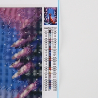 Новогодняя алмазная мозаика с полным заполнением на холсте &laquo;Новый год. Лисичка&raquo;, 30 х 40 см