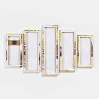 Часы настенные, модульные, серия: Животный мир, "Леопард", 80х140  см