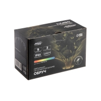 Садовый светильник на солнечной батарее &laquo;Обруч&raquo;, 9 LED, свечение мульти