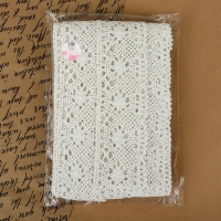 Кружево вязаное, 60 мм &times; 15 &plusmn; 1 м, цвет кипенно-белый