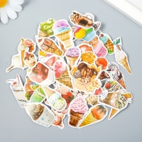 Наклейки для творчества "Сласти" набор 50 шт 4,4х4,4х1,1 см