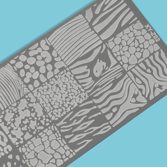 Диск для стемпинга металлический, &laquo;Animals&raquo;, 12 &times; 6 см