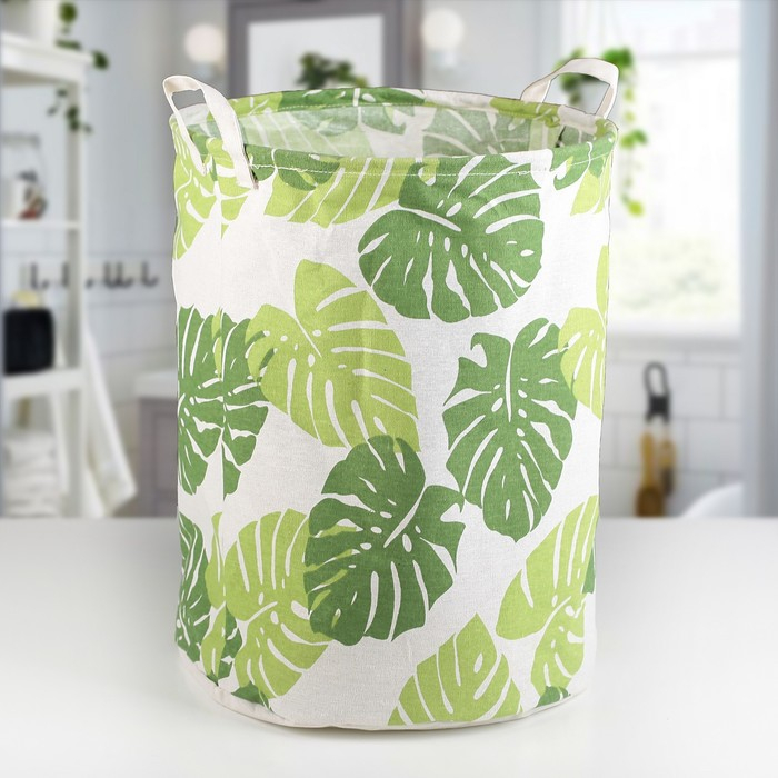 Корзина для белья Доляна «Тропики», 35×35×45 см Корзина для белья Доляна «Тропики», 35×35×45 см