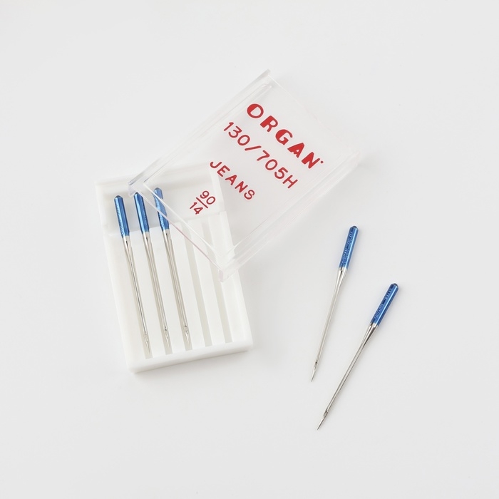 Иглы для бытовых швейных машин, для джинсовых тканей, №90/14, 5 шт Иглы для бытовых швейных машин, для джинсовых тканей, №90/14, 5 шт