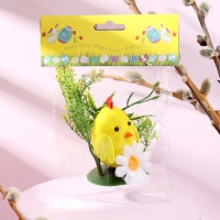 Декор пасхальный «Цыплёнок в траве» 5 × 10 × 10 см Декор пасхальный «Цыплёнок в траве» 5 × 10 × 10 см