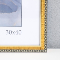 Фоторамка пластик "Камея" 30х40 см, золото Фоторамка пластик "Камея" 30х40 см, золото