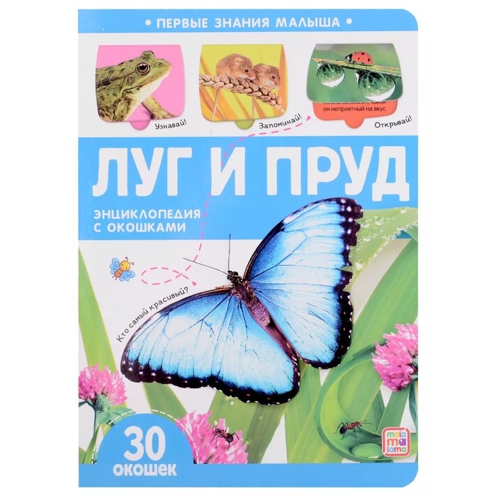 Книжка с окошками &laquo;Луг и пруд&raquo;