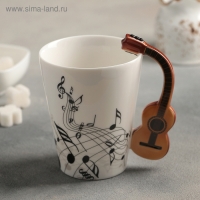 Кружка керамическая &laquo;Инструменты. Гитара&raquo;, 350 мл, цвет белый