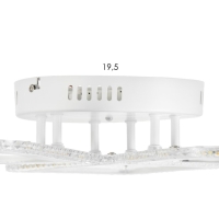 Люстра светодиодная дим. LOSANGA ДУ 3 реж. , 72Вт белый &Oslash;71.5х7.5см Ritter