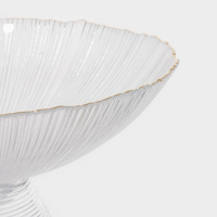 Ваза из стекла для фруктов &laquo;Фейверк&raquo;, 1,4 л, 25&times;10 см, цвет прозрачный