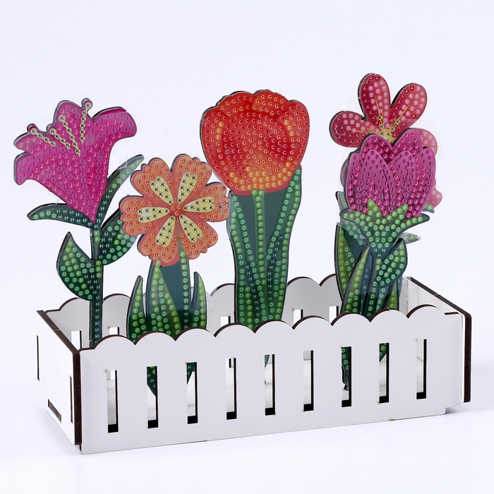 Алмазная вышивка «Цветы в саду», интерьерный декор Алмазная вышивка «Цветы в саду», интерьерный декор