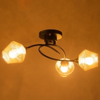 Люстра "Изота" 3хE27 40Вт черный 38х38х28 см BayerLux Люстра "Изота" 3хE27 40Вт черный 38х38х28 см BayerLux