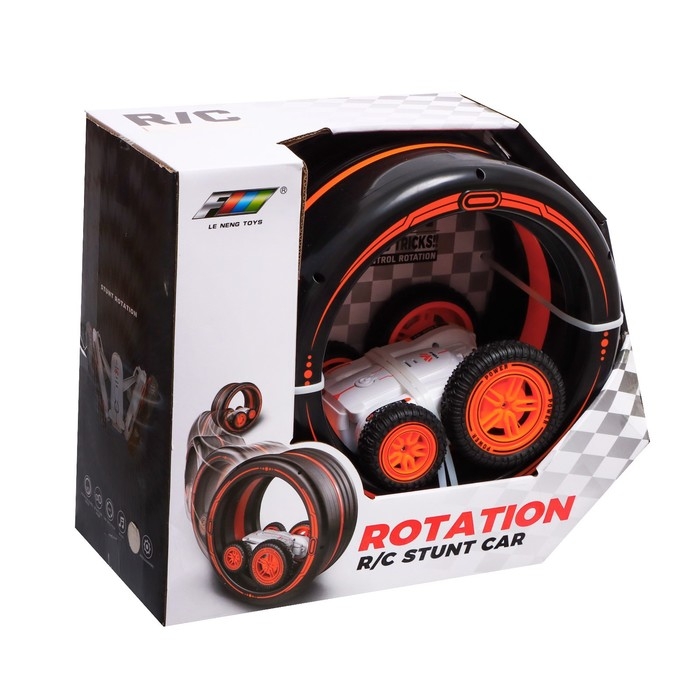 Перевёртыш радиоуправляемый &laquo;Вращение&raquo;, работает от аккумулятора, цвет белый