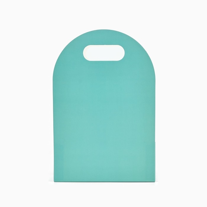 Переноска для цветов с вырезными бабочками «Подарок!», тиффани 20 × 30 × 8 см Переноска для цветов с вырезными бабочками «Подарок!», тиффани 20 × 30 × 8 см