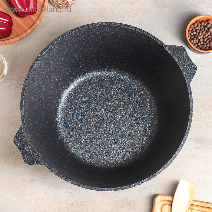 Кастрюля &laquo;Гранит Star&raquo;, 10 л, d= 32 см, h=18 см, антипригарное покрытие, цвет серый