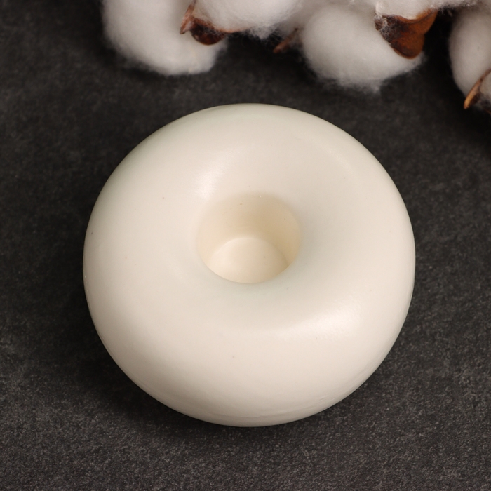 Подсвечник Подсвечник "Эдвард" белый глянец, 4х7х7см