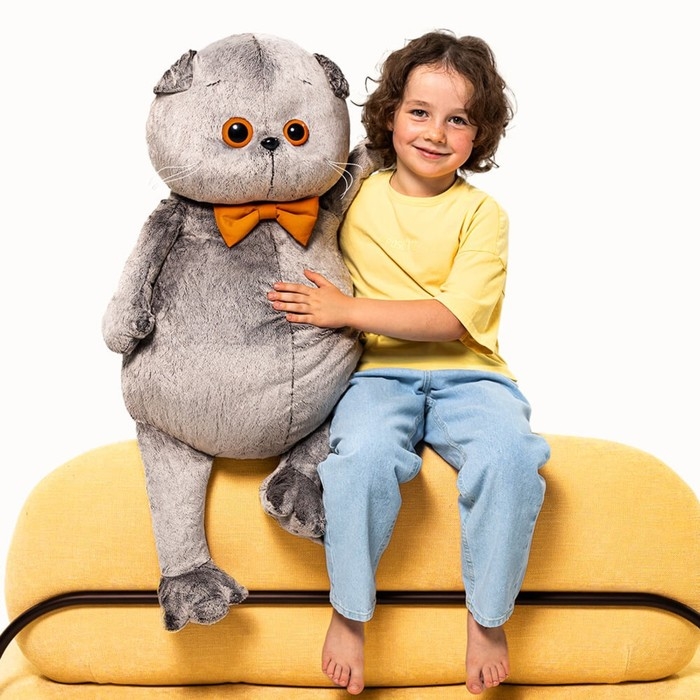 Мягкая игрушка &laquo;Басик&raquo;, с бархатным бантом, 47 см