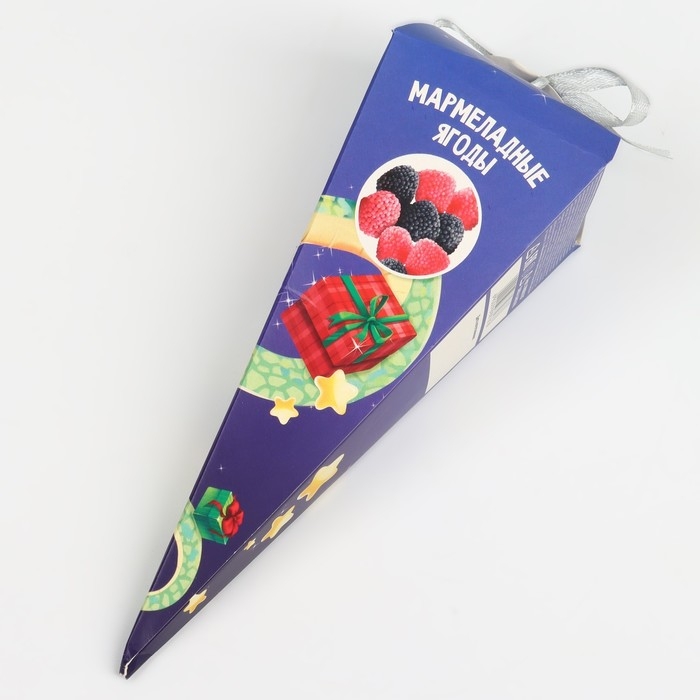 Мармеладные ягоды &laquo;Чудо уже стучится&raquo; в коробке-морковке, 100 г.