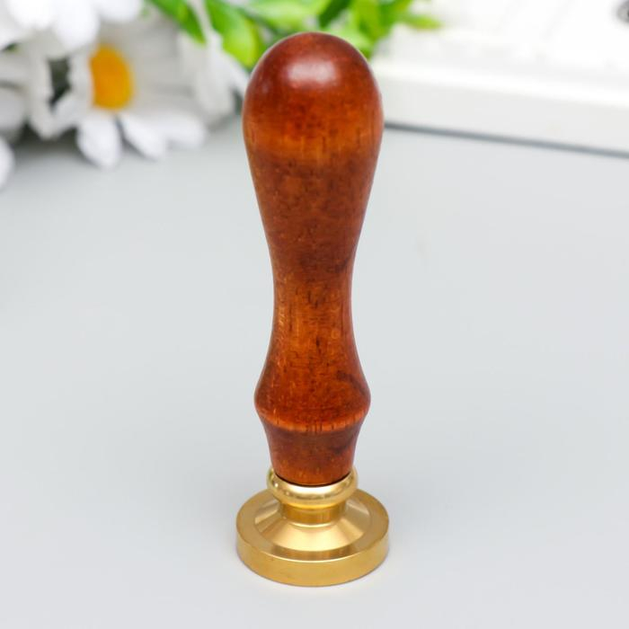 Печать для сургуча с деревянной ручкой Печать для сургуча с деревянной ручкой "Дракон" 9х2,5х2,5 см