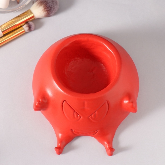 Предмет интерьера Предмет интерьера "Злобный смех" 6,5*12,5см красный