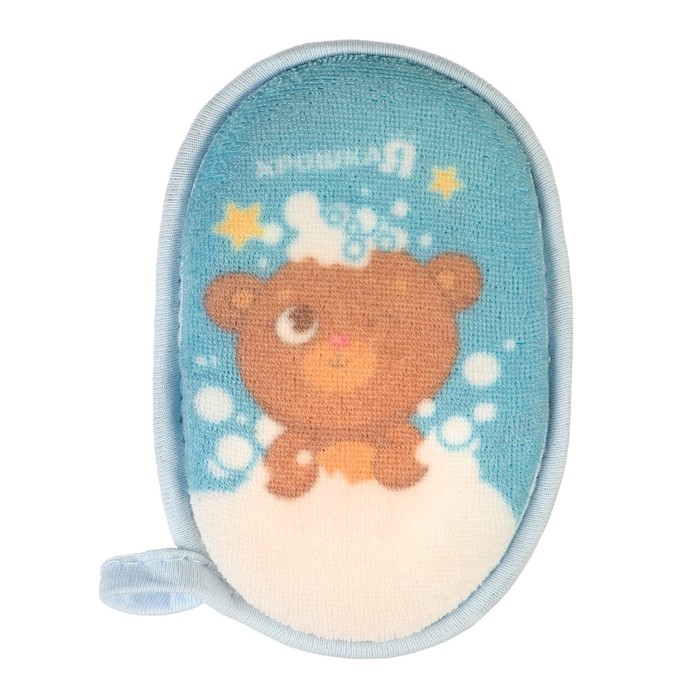 Мочалка детская махровая «Мишка» Мочалка детская махровая «Мишка»