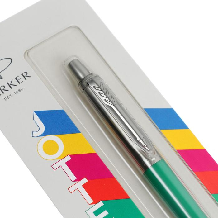 Ручка шариковая Parker Jotter Color М, корпус пластиковый, зелёный, синие чернила, блистер Ручка шариковая Parker Jotter Color М, корпус пластиковый, зелёный, синие чернила, блистер