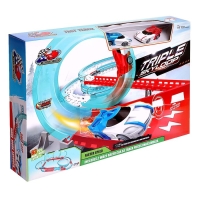 Автотрек «Тройная петля», 2 машинки, работает от батареек Автотрек «Тройная петля», 2 машинки, работает от батареек