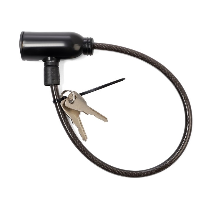 Замок навесной велосипедный, 350 мм, d=6 мм, английский ключ, микс Замок навесной велосипедный, 350 мм, d=6 мм, английский ключ, микс