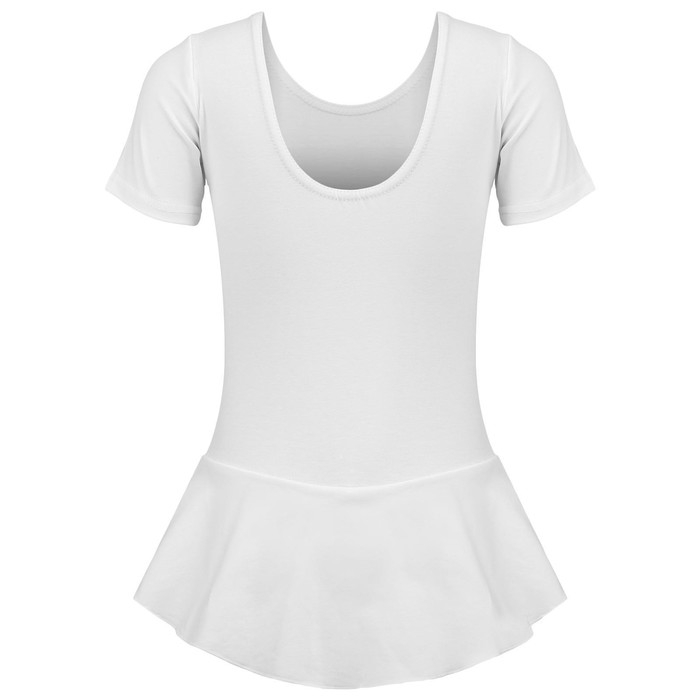 Купальник для гимнастики и танцев Grace Dance, р. 34, цвет белый