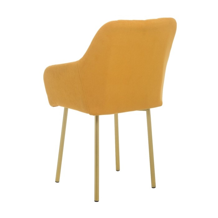 Стул "Либерти", Велюр горчица/Золотой