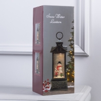 Светодиодная фигура «Фонарь со снеговиком» 10 × 30 × 10 см, пластик, батарейки ААх3 (не в комплекте), USB, свечение тёплое белое Светодиодная фигура «Фонарь со снеговиком» 10 × 30 × 10 см, пластик, батарейки ААх3 (не в комплекте), USB, свечение тёплое белое