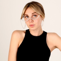 Очки карнавальные стразы, с цепью Очки карнавальные стразы, с цепью