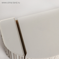 Органайзер «Вязание», с ящиком, цвет белый ротанг Органайзер «Вязание», с ящиком, цвет белый ротанг