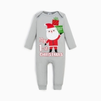 Комбинезон детский Крошка Я &laquo;Мой первый НГ&raquo;, рост 62-68 см, цвет серый