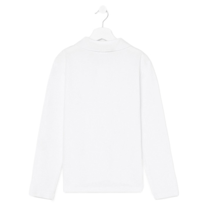 Поло для мальчика, цвет белый, рост 134