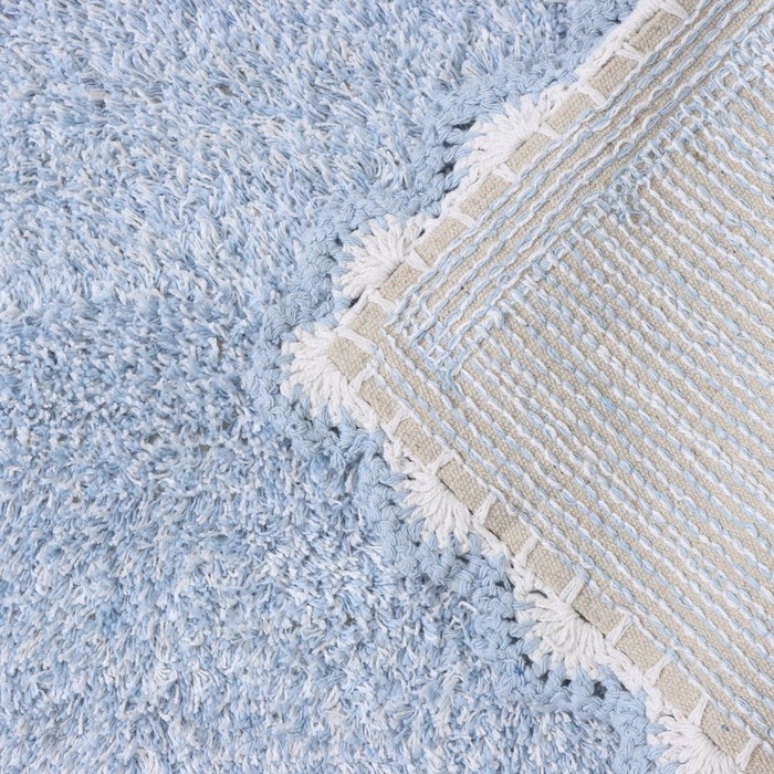 Коврик для дома Доляна «Тэя», 50×80 см, цвет голубой Коврик для дома Доляна «Тэя», 50×80 см, цвет голубой