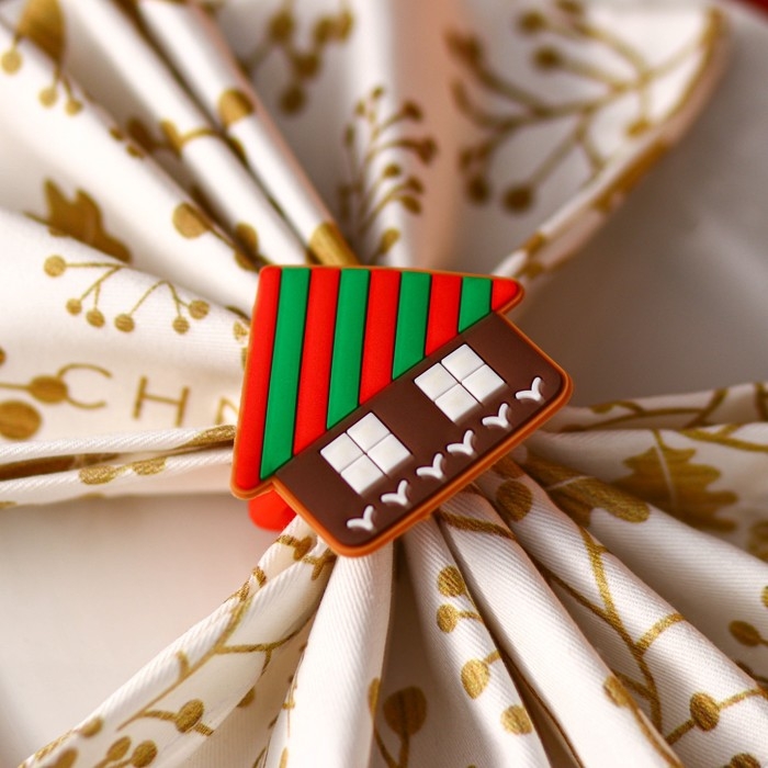 Кольцо для салфеток Доляна &laquo;Зимний домик&raquo;, 6&times;6 см