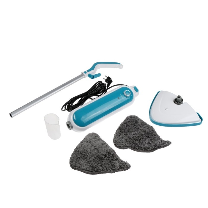 Паровая швабра Zelmer ZST1300, 1300 Вт, 400 мл, шнур 5 м, бело-голубая Паровая швабра Zelmer ZST1300, 1300 Вт, 400 мл, шнур 5 м, бело-голубая