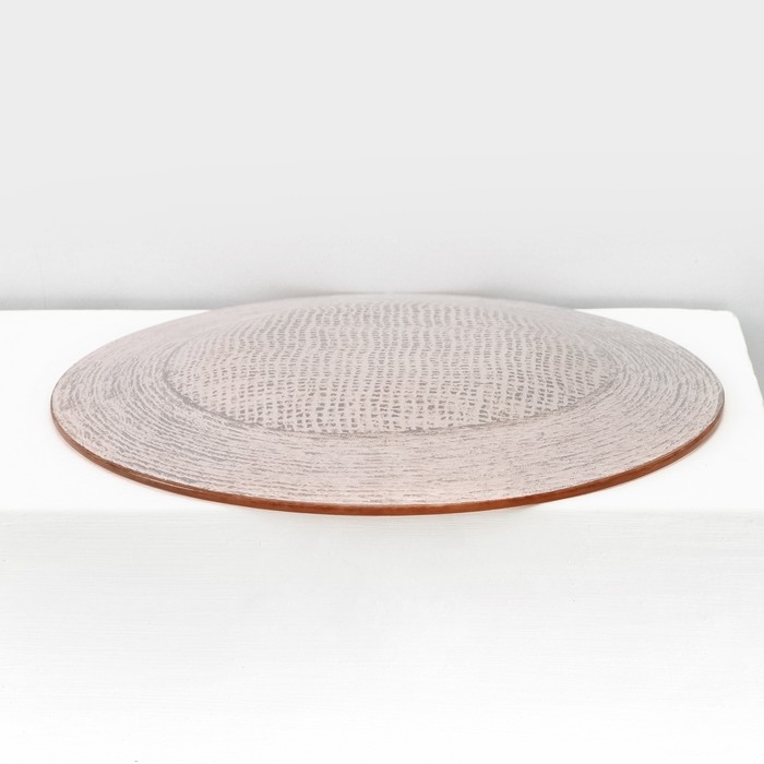 Набор столовый Доляна &laquo;Лён&raquo;, 7 предметов: 29.5 см - 1 шт, 21.5 см - 6 шт