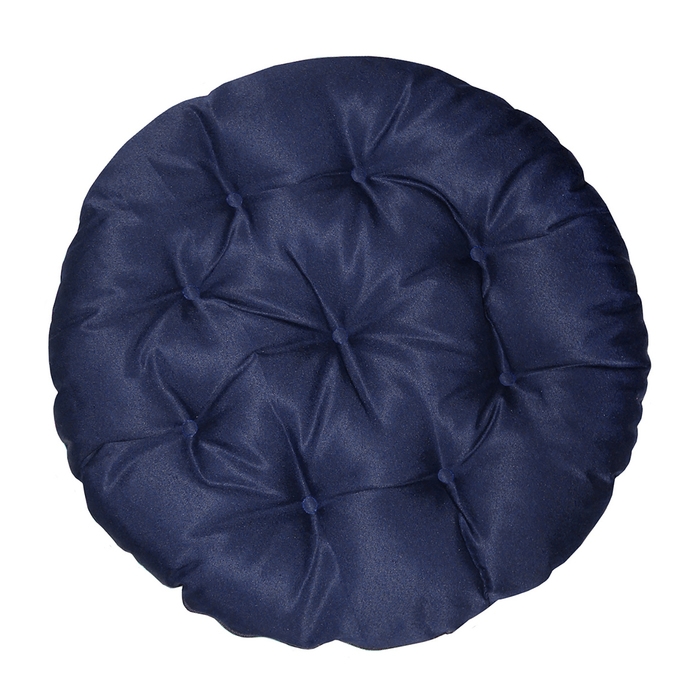 Подушка круглая на кресло непромокаемая D60 см, цвет тёмно-синий, грета 20%, полиэстер 80% Подушка круглая на кресло непромокаемая D60 см, цвет тёмно-синий, грета 20%, полиэстер 80%