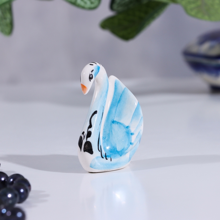Сувенир &laquo;Лебедь&raquo; , гжель,цвет